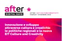 AfterDigitalDays 2022: politiche regionali e la nuova EIT Culture and Creativity
