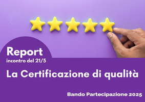 Certificazione di Qualità e Bando Partecipazione 2025