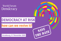 Forum mondiale per la Democrazia a Strasburgo