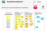 TrasFormAzioni: pubblicati i primi risultati del workshop.